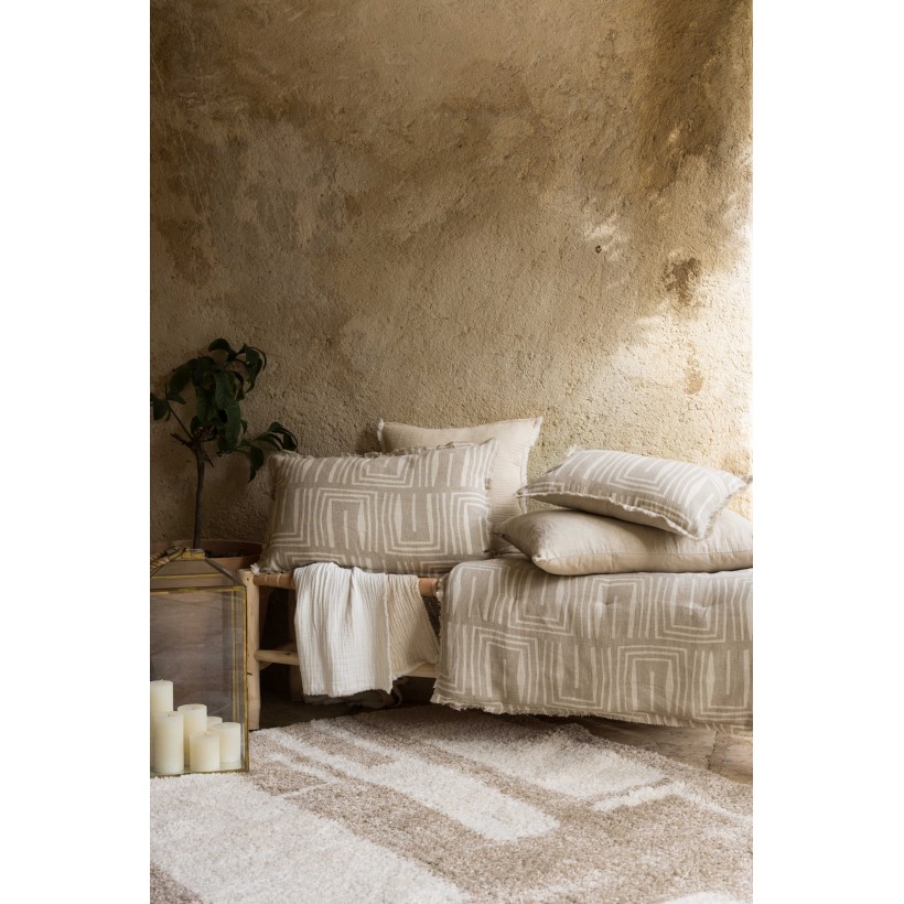 THROW VIVARAISE TINA NATUREL 135x200 100% LINEN