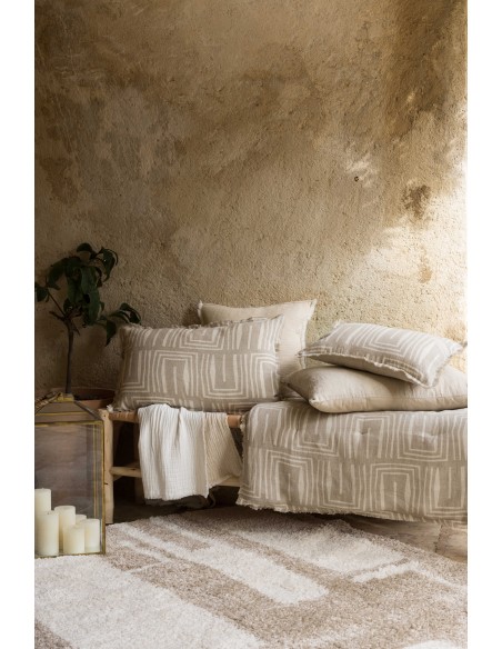 THROW VIVARAISE TINA NATUREL 135x200 100% LINEN