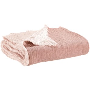 THROW VIVARAISE EMILIO TERRACOTTA 180x260 100% COTTON