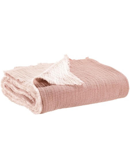 THROW VIVARAISE EMILIO TERRACOTTA 180x260 100% COTTON