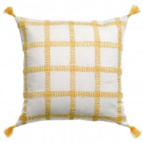 ΜΑΞΙΛΑΡΙ VIVARAISE DIANA CARREAUX MIMOSA 45×45 50% Cotton – 50%Linen plain color backside