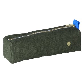 PENCIL CASE LA CERISE IONA KALE ORGANIC COTTON