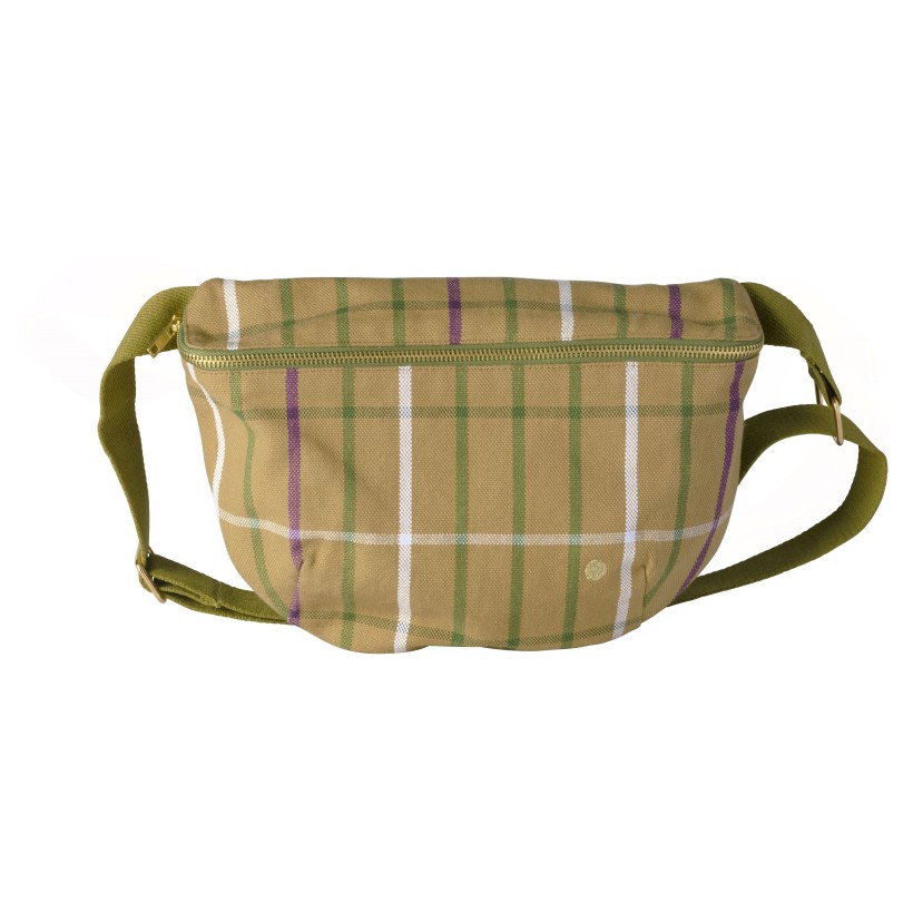 BUM BAG LA CERISE SCOTTY MARRON 28x19 ORGANIC COTTON