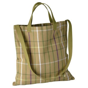 ΤΣΑΝΤΑ LA CERISE SCOTTY ΚΙΤΡΙΝΟ ΚΑΡΩ 38x38 ΑΠΟ ΟΡΓΑΝΙΚΟ ΒΑΜΒΑΚΙ