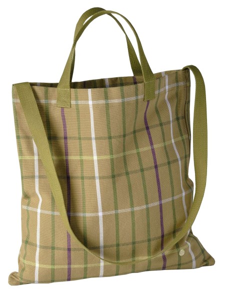 ΤΣΑΝΤΑ LA CERISE SCOTTY ΚΙΤΡΙΝΟ ΚΑΡΩ 38x38 ΑΠΟ ΟΡΓΑΝΙΚΟ ΒΑΜΒΑΚΙ