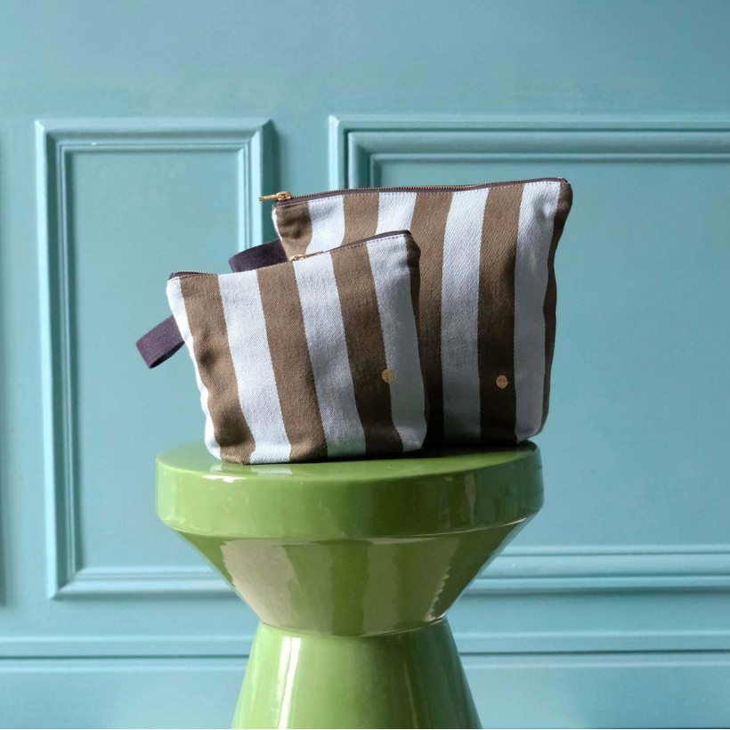 TOILETRY BAG LA CERISE RITA 22x18 ORGANIC COTTON