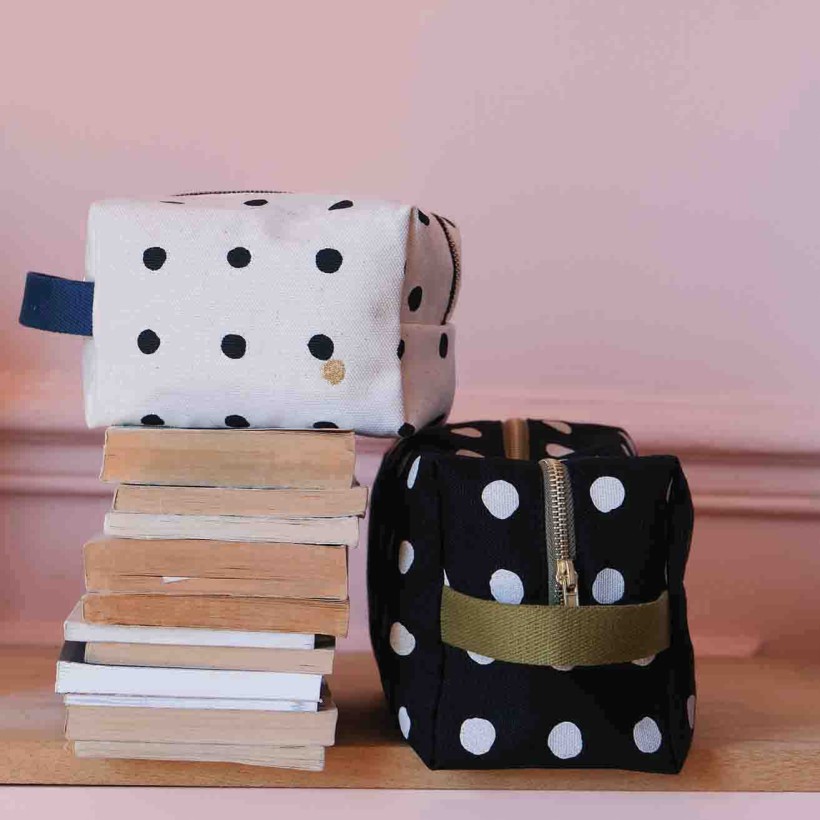 TOILETRY BAG LA CERISE MIA 28x23 ORGANIC COTTON