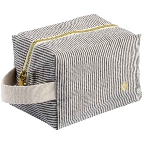 TOILETRY BAG LA CERISE CUBE FINETTE CAVIAR 15.50x10 ORGANIC COTTON