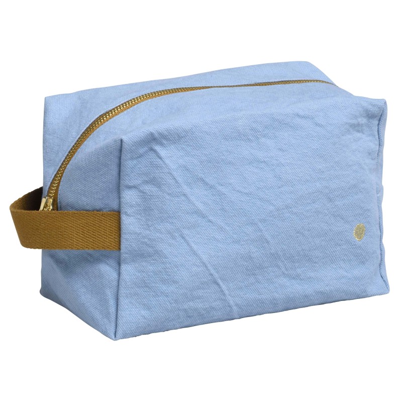 TOILETRY BAG LA CERISE CUBE IONA BLUETIFUL 22x14 ORGANIC COTTON