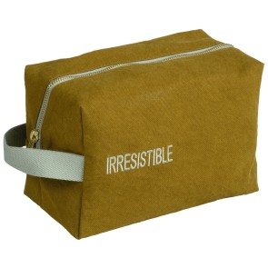 TOILETRY BAG LA CERISE CUBE IRRESISTIBLE NUTS  BRODE 22x14 ORGANIC COTTON