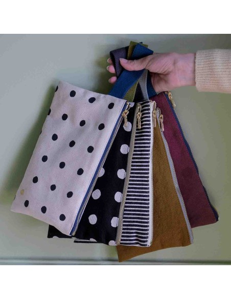 POUCH LA CERISE IONA NUTS 24x14 ORGANIC COTTON