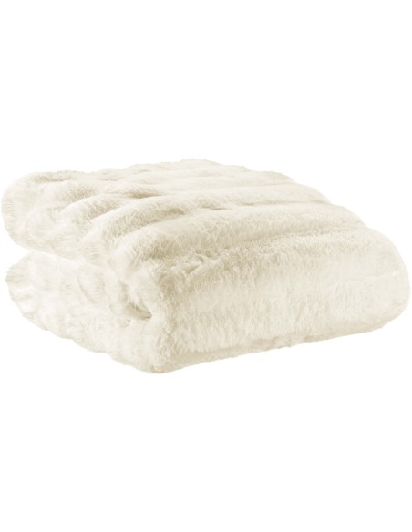 THROW VIVARAISE ASTRID NEIGE 140X180 100% POLYESTER