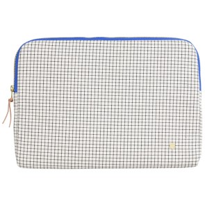LAPTOP SLEEVE STYLO BLEU 34x25 ORGANIC COTTON
