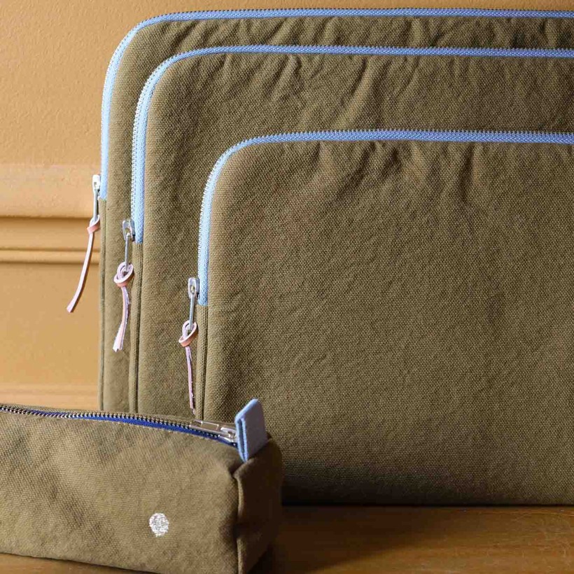 LAPTOP SLEEVE IONA NUTS 34x25 ORGANIC COTTON