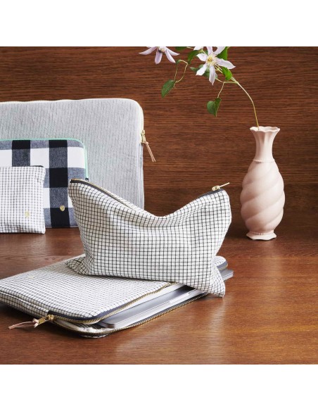 LAPTOP SLEEVE GUSTAVE CAVIAR 37x27 ORGANIC COTTON