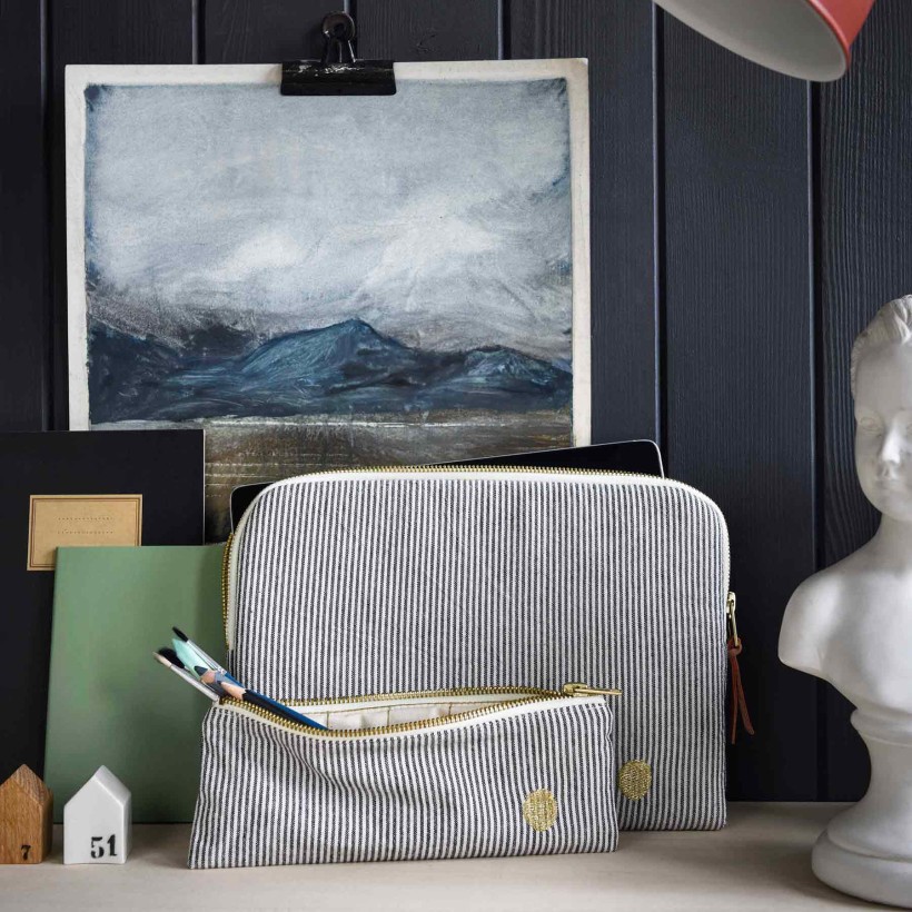 TABLET CASE FINETTE CAVIAR 26x19 ORGANIC COTTON