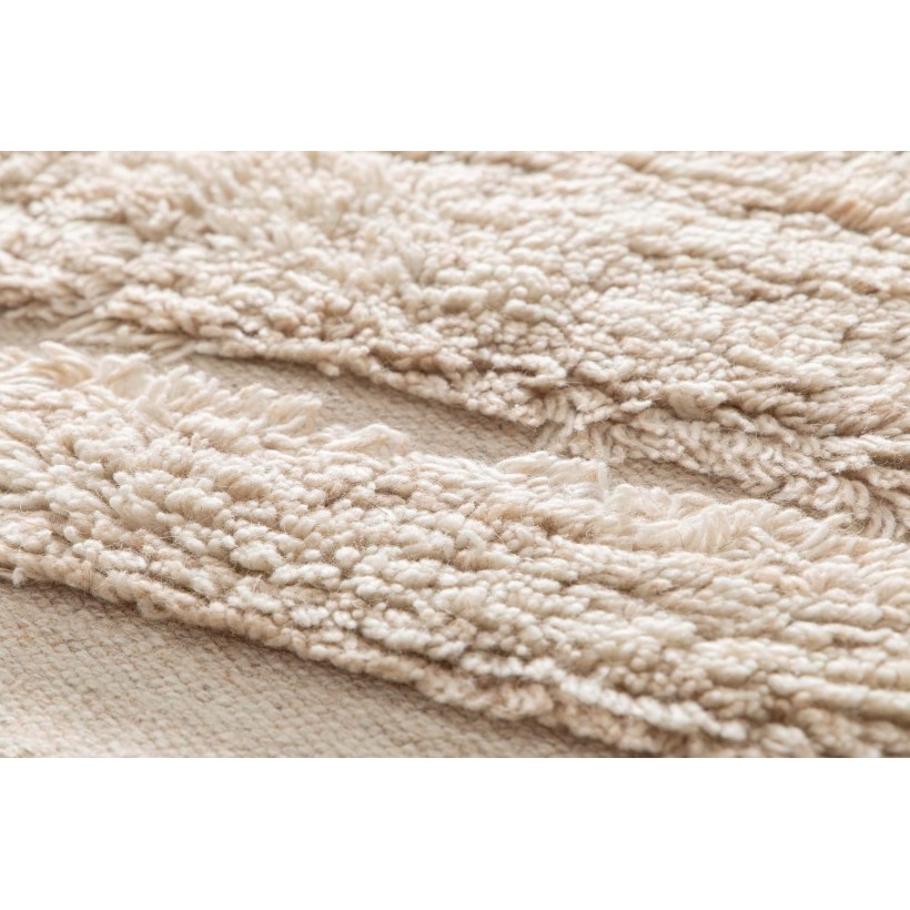 ΧΑΛΙ VIVARAISE LOIS IVOIRE 160X230 90%ΜΑΛΛΙ 10%COTTON