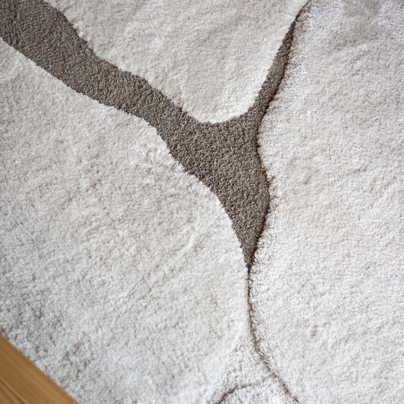 RUG VIVARAISE YAN NEIGE 160X230 90%RECYCLED POLYESTER 10%POLYESTER