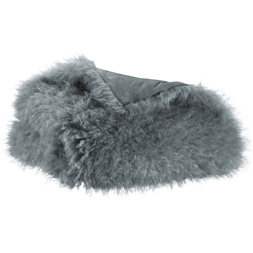 THROW VIVARAISE BETANI ARDOISE 130x160 100% POLYESTER