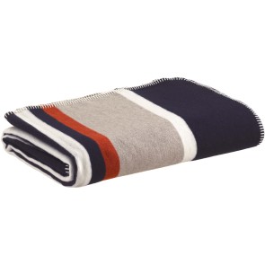 THROW VIVARAISE GIOIA MARINE 140X185 BLANKET 18%WOOL 42%ACRYLIQUE 30%POLYESTER 10%COTTON