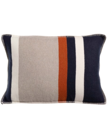 CUSHION VIVARAISE GIOIA MARINE 40X65 18%WOOL 42%ACRYLIQUE 30%POLYESTER 10%COTTON