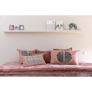 SOFA RUNNER VIVARAISE FARA  BOIS DE ROSE 85×200 100% VELVET COTTON 2