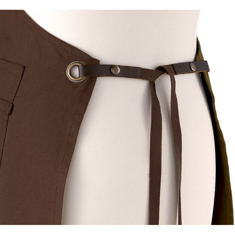 KITCHEN APRON LEO CAFE 70X90 100% RECYCLED COTTON