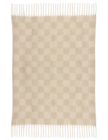 ΡΙΧΤΑΡΙ VIVARAISE ISABEL DAMIER NUAGE 130X160 100% ΑΝΑΚΥΚΛΩΜΕΝΟ ΠΟΛΥΕΣΤΕΡ