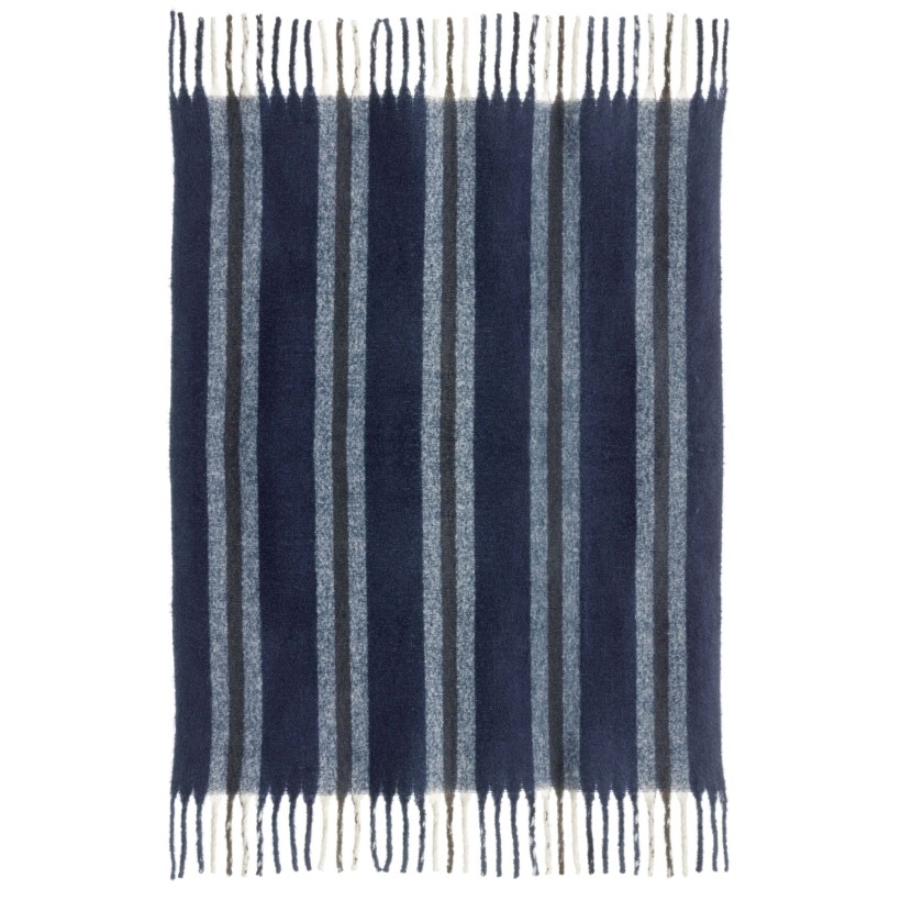 THROW VIVARAISE ISABEL RAYE MARINE 130X160 100% RECYCLED POLYESTER