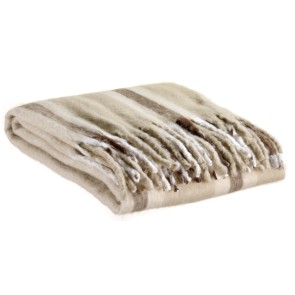 THROW VIVARAISE ISABEL RAYE NUAGE 130X160 100% RECYCLED POLYESTER