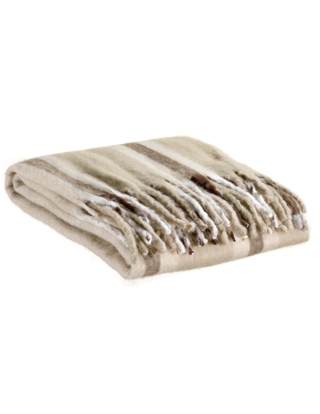 THROW VIVARAISE ISABEL RAYE NUAGE 130X160 100% RECYCLED POLYESTER