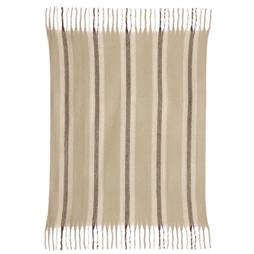 THROW VIVARAISE ISABEL RAYE NUAGE 130X160 100% RECYCLED POLYESTER