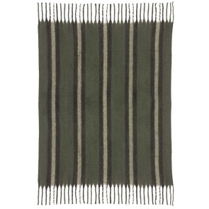 THROW VIVARAISE ISABEL RAYE SAPIN 130X160 100% RECYCLED POLYESTER 2