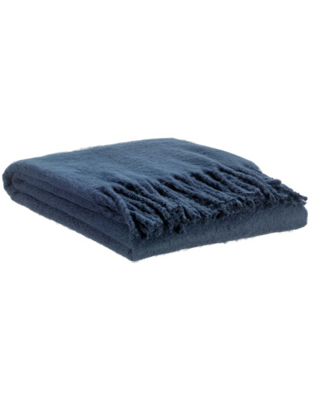 THROW VIVARAISE ISABEL UNI MARINE 130X160 100% RECYCLED POLYESTER