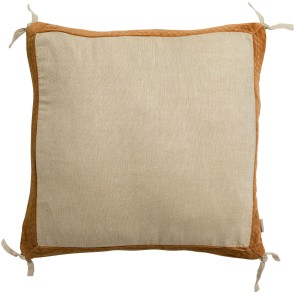 CUSHION VIVARAISE ELISE CHAMBRAY ROUILLE 45X45 100%COTTON