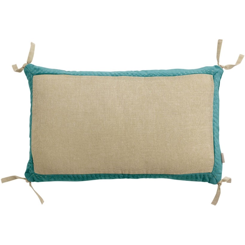 ΜΑΞΙΛΑΡΙ VIVARAISE ELISE CHAMBRAY VERT DE GRIS 30X50 100% ΒΑΜΒΑΚΙ