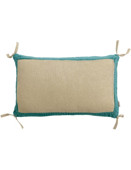 ΜΑΞΙΛΑΡΙ VIVARAISE ELISE CHAMBRAY VERT DE GRIS 30X50 100% ΒΑΜΒΑΚΙ