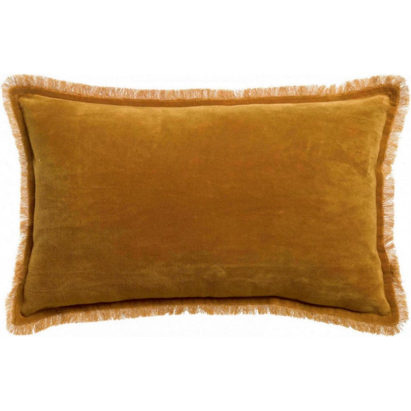 CUSHION VIVARAISE FARA SAFRAN 30x50 100% VELVET COTTON