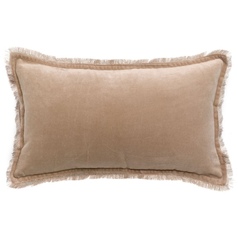 CUSHION VIVARAISE FARA LATTE 30x50 100% VELVET COTTON