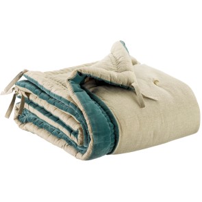 ΑΝΩΣΤΡΩΜΑ ΚΑΝΑΠΕ ELISE CHAMBRAY VERT DE GRIS 80X180 100%ΒΑΜΒΑΚΙ