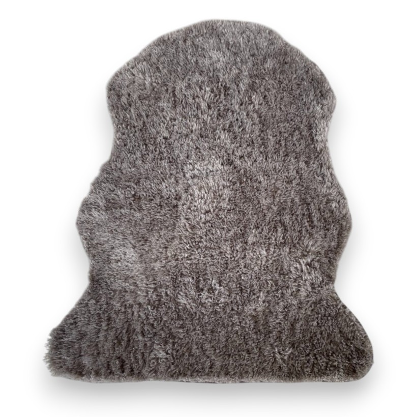 FUR MAT DECO CORDERITO TAUPE 110Χ70 100%POLYESTER