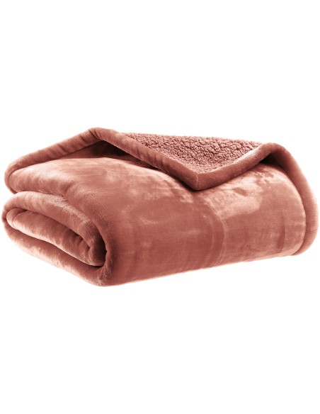ΚΟΥΒΕΡΤΑ ΚΑΝΑΠΕ VIVARAISE MICHKA TERRACOTTA 130x160 100% ΠΟΛΥΕΣΤΕΡ