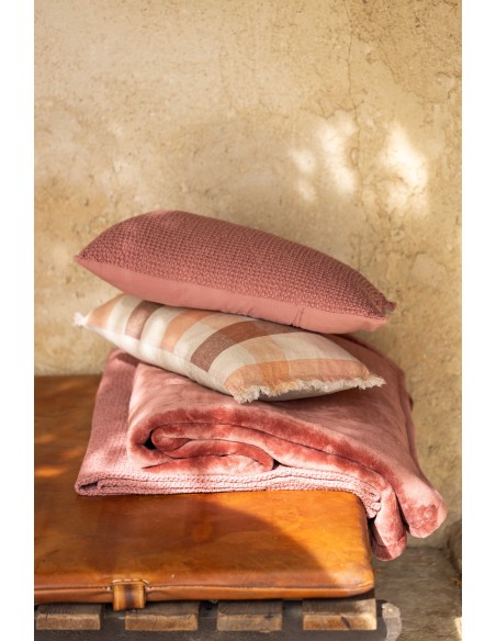 SOFA BLANKET VIVARAISE MICHKA TERRACOTTA 130X160 100%POLYESTER