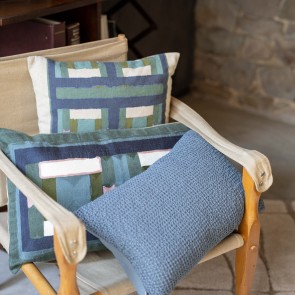 ΜΑΞΙΛΑΡΙ VIVARAISE TAHO VERT DE GRIS 45X45 55% ΑΝΑΚΥΚΛΩΜΕΝΟ ΛΙΝΟ 45% ΒΑΜΒΑΚΙ 2