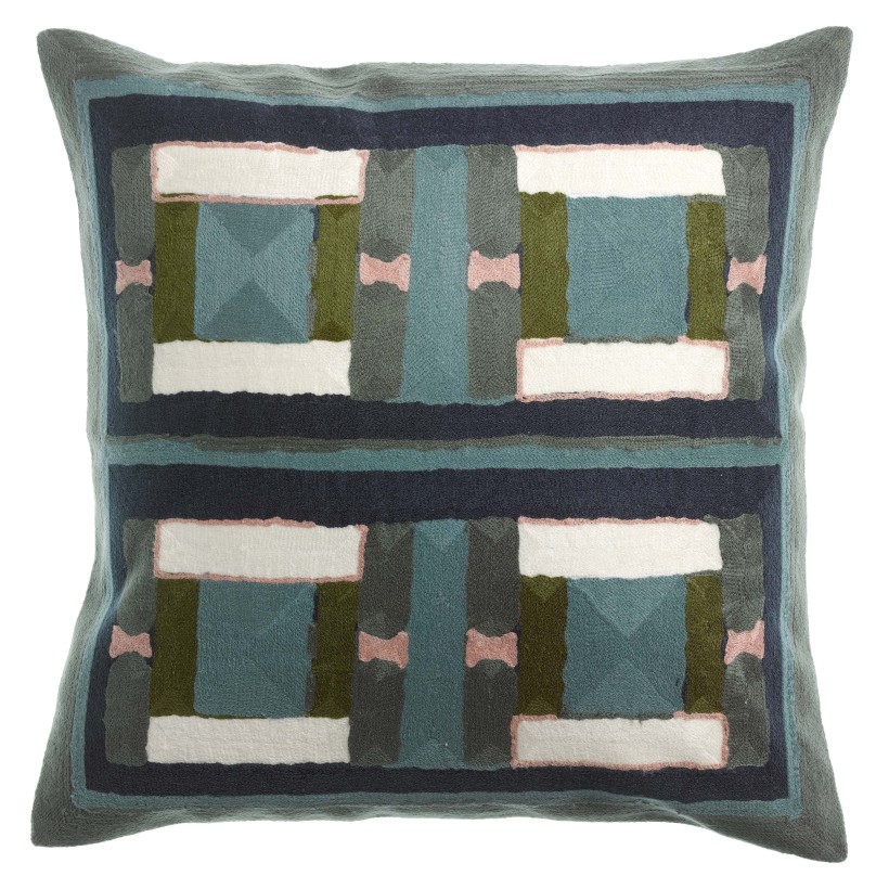 ΜΑΞΙΛΑΡΙ VIVARAISE TAHO VERT DE GRIS 45X45 100% ΒΑΜΒΑΚΙ