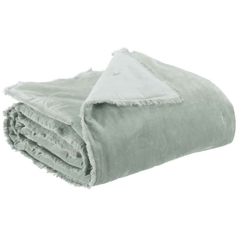 THROW VIVARAISE FARA TITANE 135X200 100% VELVET COTTON