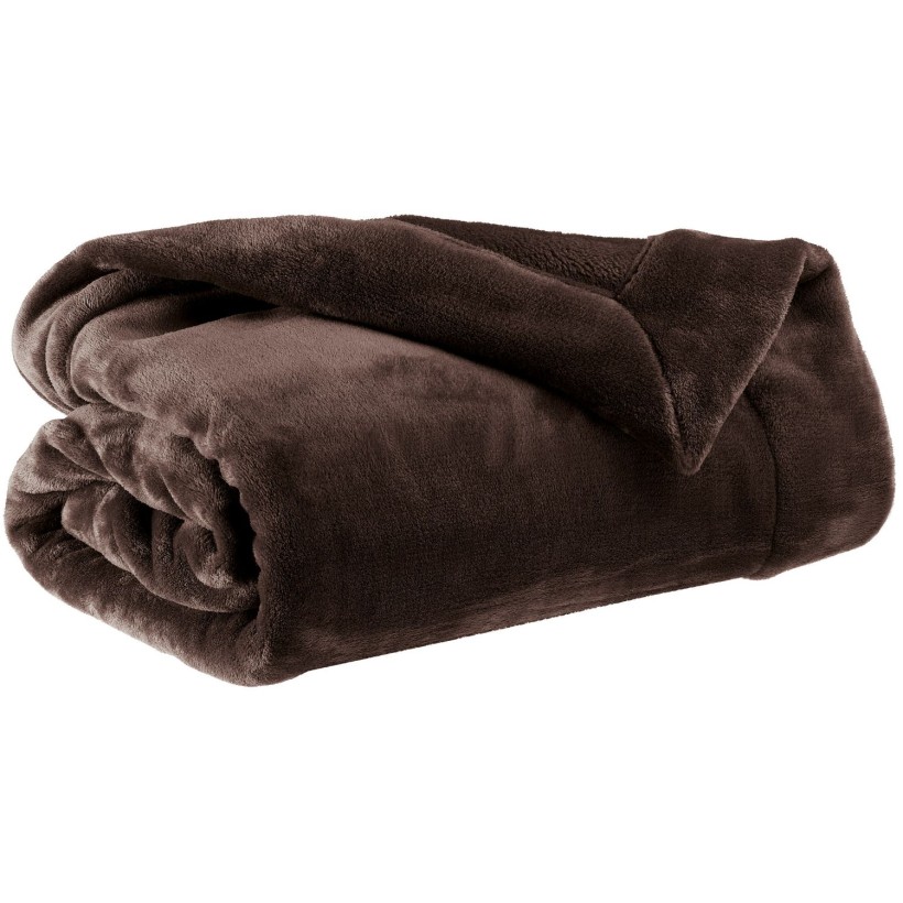 SOFA BLANKET VIVARAISE TENDER EBENE 150×200 100% POLYESTER