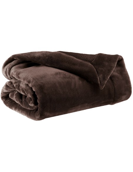 SOFA BLANKET VIVARAISE TENDER EBENE 150×200 100% POLYESTER