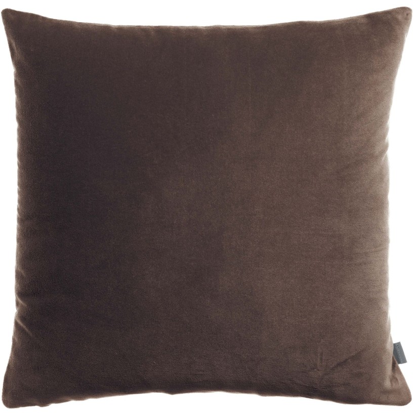 CUSHION VIVARAISE ELISE EBENE 45X45 100% VELVET COTTON