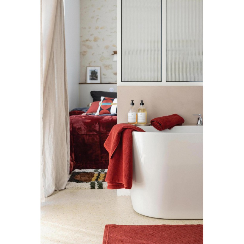 BODY TOWEL VIVARAISE BORA GERANIUM 90x150 100% COTTON
